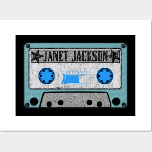 janet jackson blue cassette Posters and Art